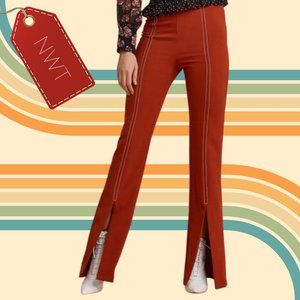 NWT High-rise Flare Pants in Clay/Rust Orange - Size M
